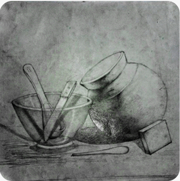 A pencil graphite shaded work