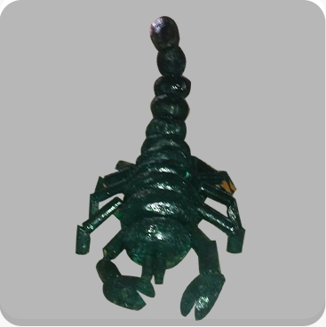 A scorpion made from wood