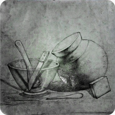 A pencil graphite shaded work