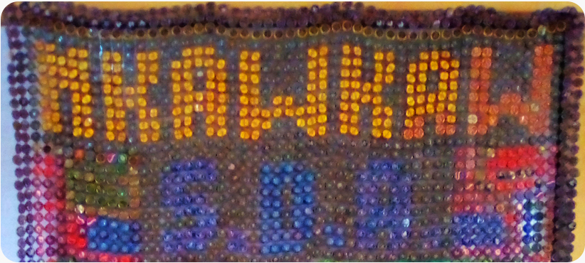 Bottle tops wall hanging